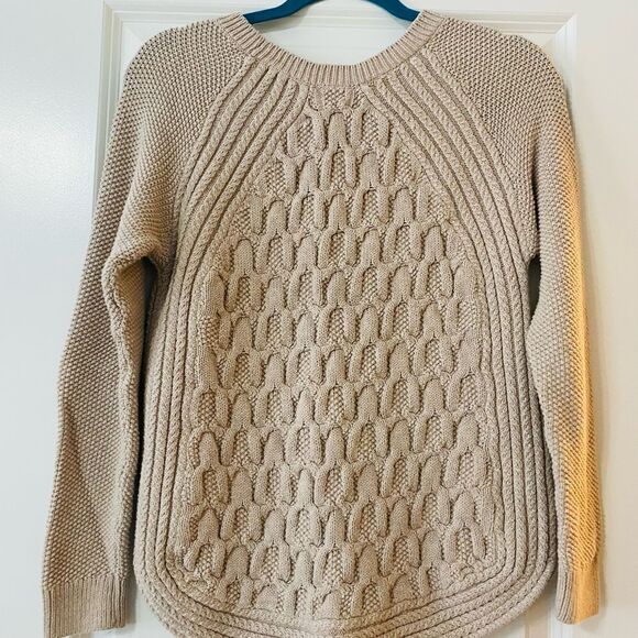 NWOT Max Studio 100% cotton oatmeal sweater. Sz: L - Picture 9 of 10